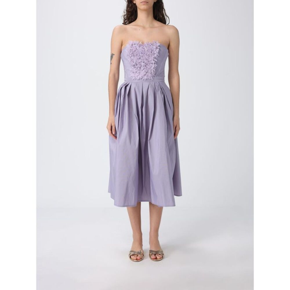 Elisabetta Franchi Women Taffeta Midi Dress Elisabetta Franchi